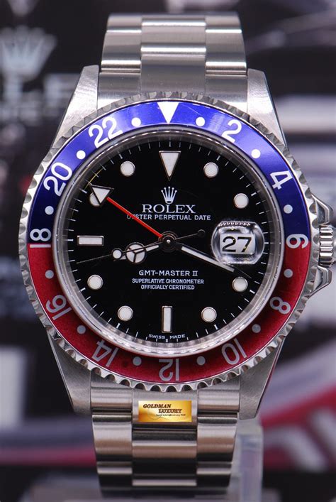 Rolex GMT Oyster Perpetual Reference 16710 1990s Pepsi